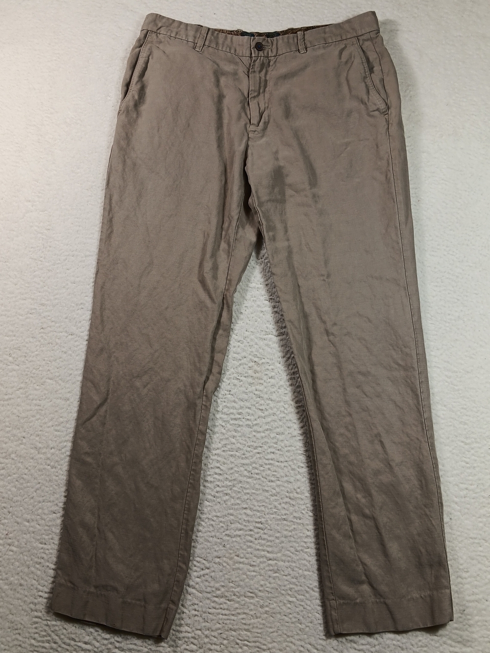 Tommy Bahama Pants Mens 36x34 Tan The Dream Linen Tencel Chino Resort Nautical